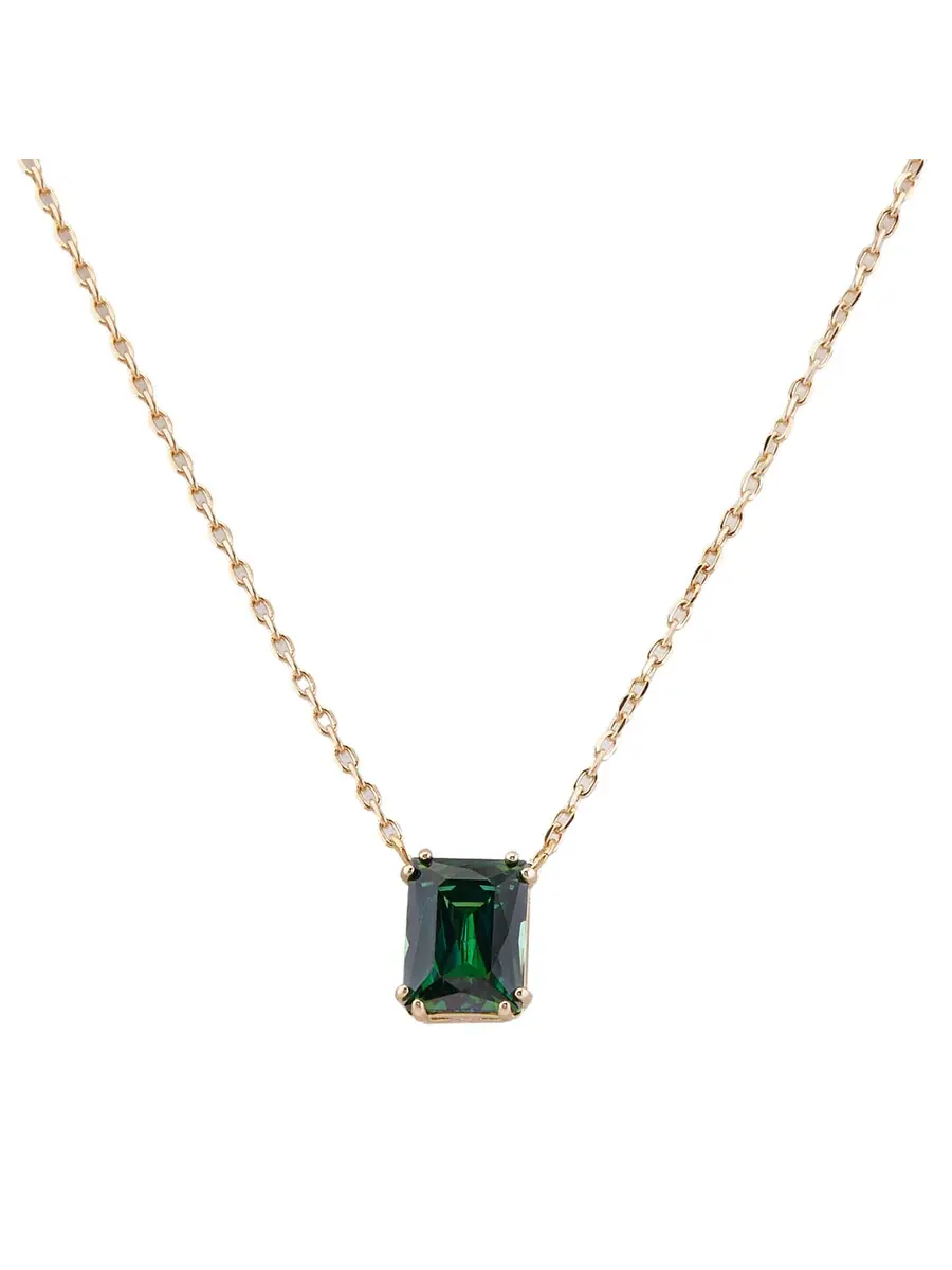 Кулон Swarovski Matrix золотой блестящий зеленый — изображение 1 из 4, оттенок серебристый