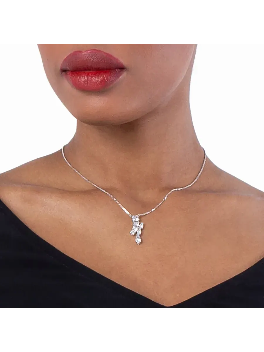 Подвеска Swarovski Matrix с мотивом, родиевое покрытие — изображение 2 из 5, оттенок серебристый