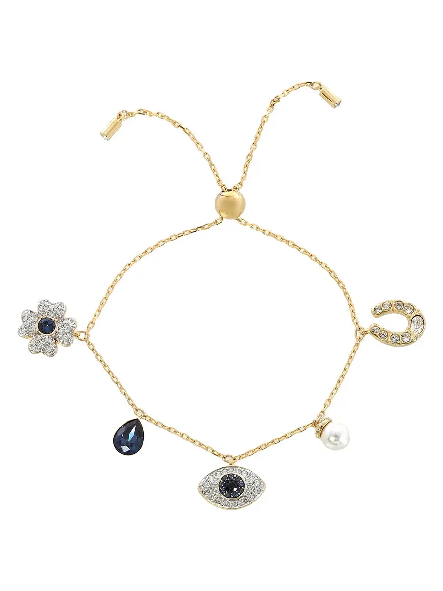 Браслет Swarovski Symbolica в сине-золотом тоне — изображение 1 из 3, оттенок синий/золотистый