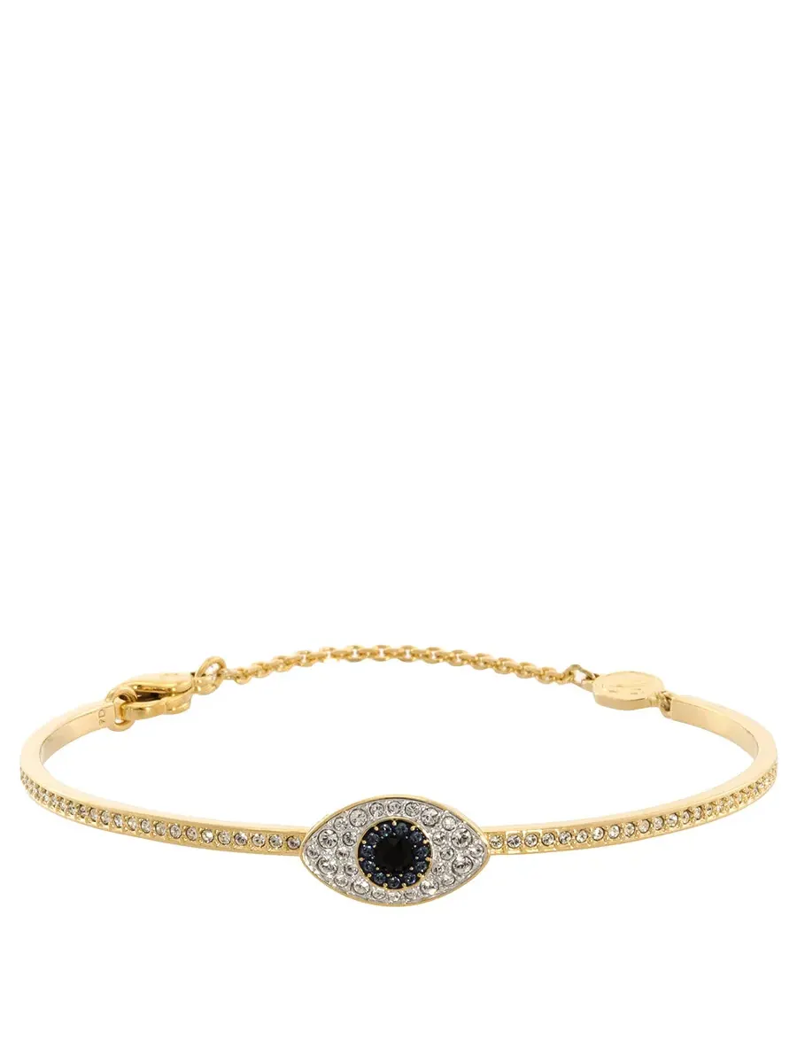 Браслет Swarovski Symbolica с сине-золотым оберегом от сглаза, размер средний — изображение 1 из 3, оттенок синий/золотистый