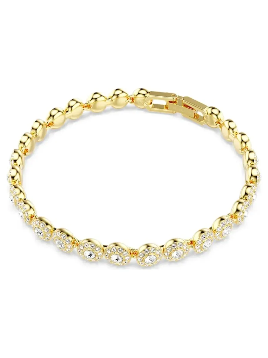 Набор кристаллов Swarovski Una с круглым срезом Angelic — изображение 3 из 5, оттенок белый/золотистый