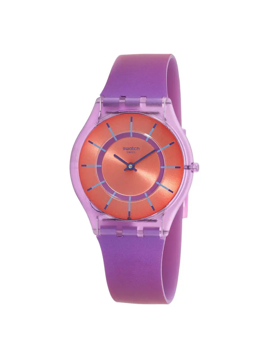 Часы Swatch Sweet Strawberry Dream Quartz Unisex Watch SS08V108 — фиолетовый