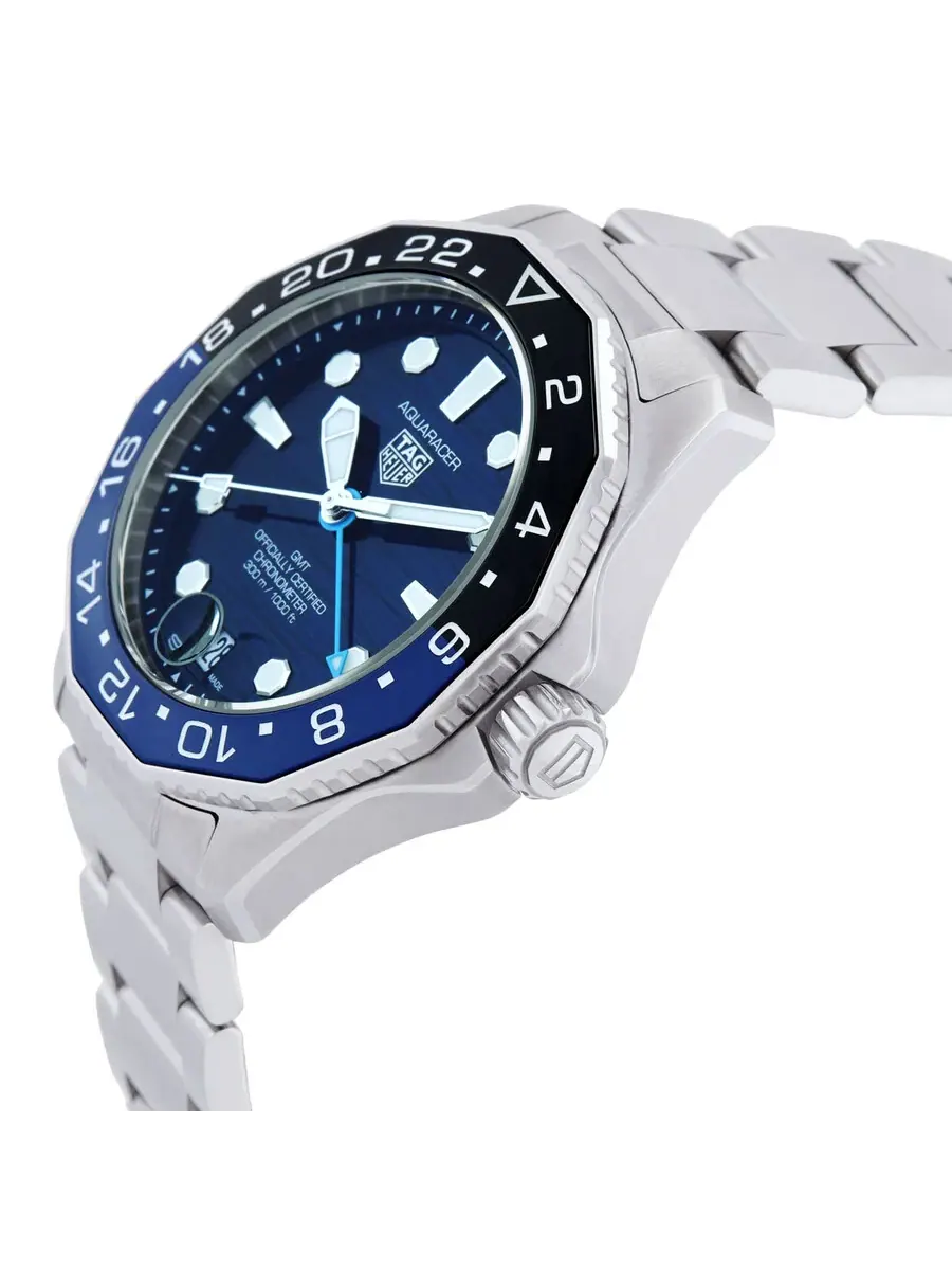 Мужские часы Tag Heuer Aquaracer Automatic с синим циферблатом WBP5114.BA0013 — изображение 2 из 3, оттенок черный синий