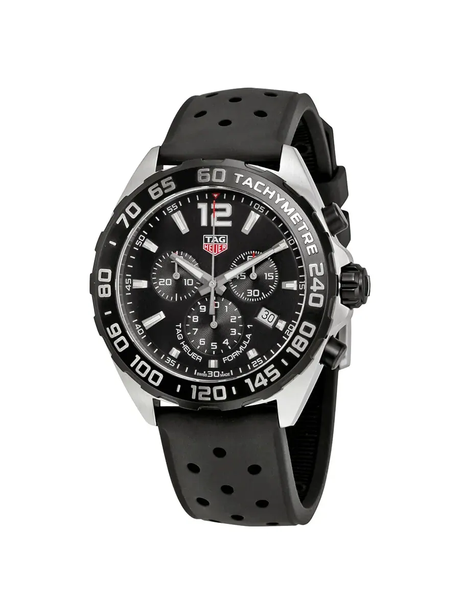 Мужские часы Tag Heuer Formula 1 Chronograph с черным циферблатом CAZ1010.FT8024 — изображение 1 из 4, оттенок черный