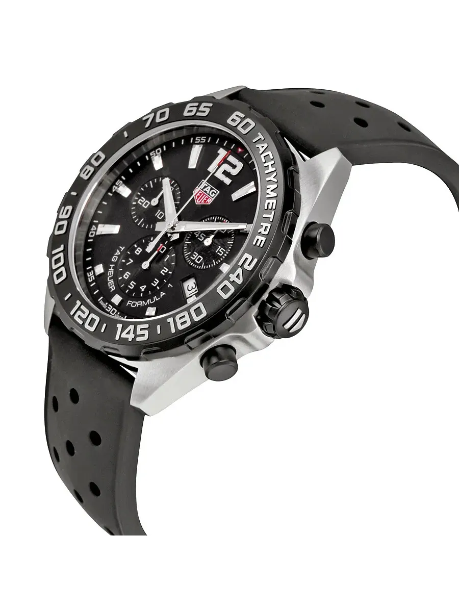 Мужские часы Tag Heuer Formula 1 Chronograph с черным циферблатом CAZ1010.FT8024 — изображение 2 из 4, оттенок черный