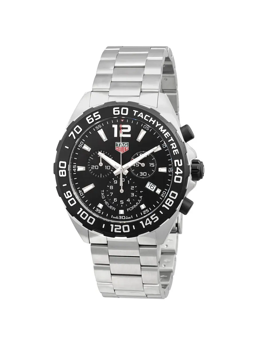 Мужские часы Tag Heuer Formula 1 Chronograph с черным циферблатом CAZ1010.BA0842 — изображение 1 из 3, оттенок черный