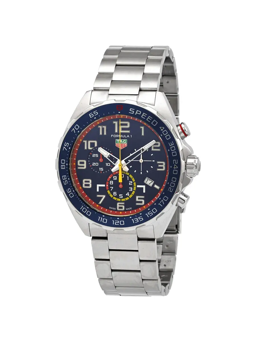Мужские часы Tag Heuer Formula 1 X Red Bull Racing Special Edition Хронограф Кварцевые Синий — изображение 1 из 4