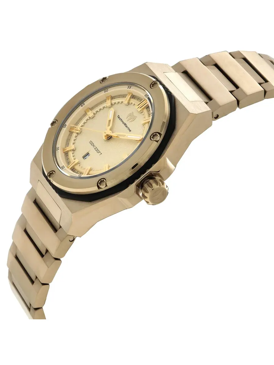 Женские часы TechnoMarine Coral Quartz с золотым циферблатом TM-416045 — изображение 2 из 3, оттенок золотистый