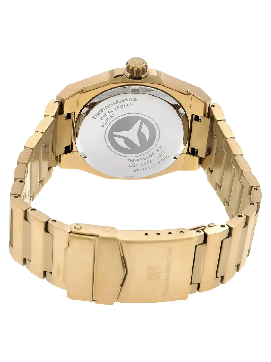 Женские часы Technomarine Coral Quartz с оливково-зеленым циферблатом TM-416044 — изображение 3 из 3, оттенок золотистый