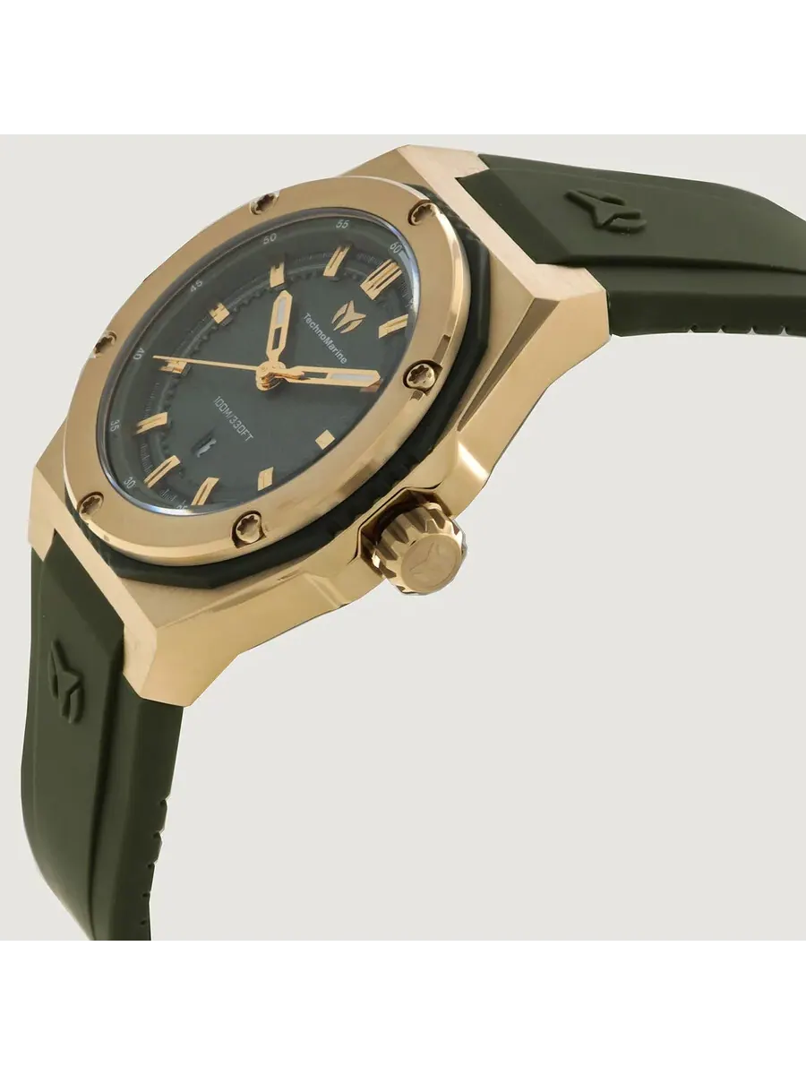 Женские часы Technomarine Coral Quartz с оливково-зеленым циферблатом TM-416083 — изображение 2 из 3, оттенок золотистый