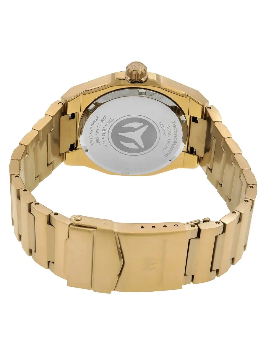 Женские часы Technomarine Coral Quartz с серебристым циферблатом TM-416046 — изображение 3 из 3, оттенок золотистый
