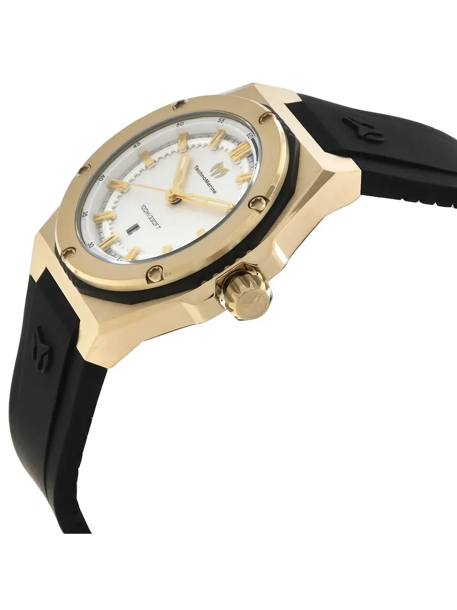 Женские часы Technomarine Coral с кварцевым серебряным циферблатом TM-416057 — изображение 2 из 3, оттенок золотистый