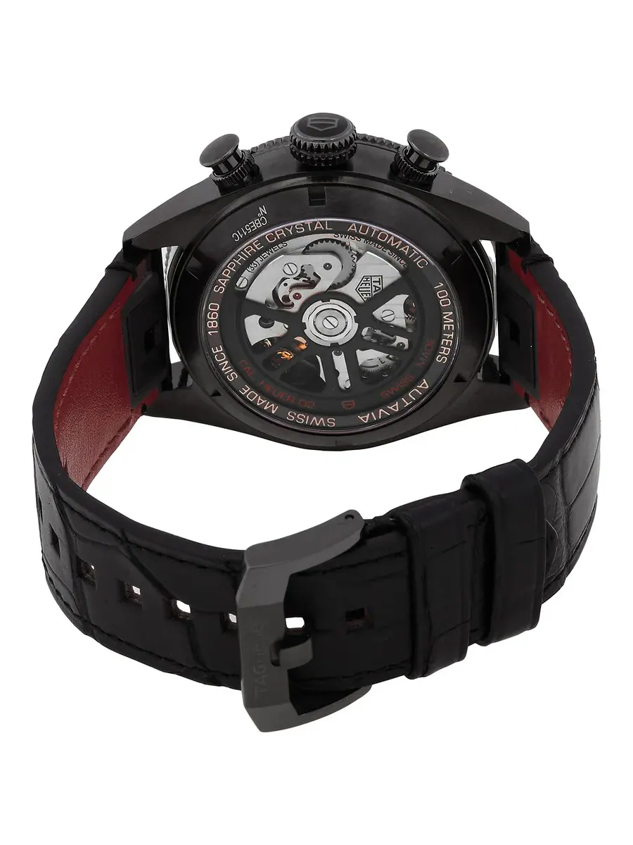 Мужские часы Tag Heuer Autavia Chronograph Automatic с черным циферблатом CBE511C.FC8280 — изображение 3 из 4, оттенок черный