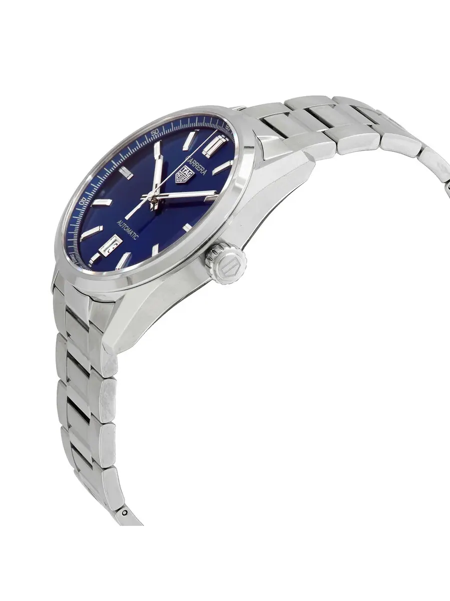 Мужские автоматические часы Tag Heuer Carrera с синим циферблатом WBN2112-BA0639 — изображение 2 из 3, оттенок серебристый