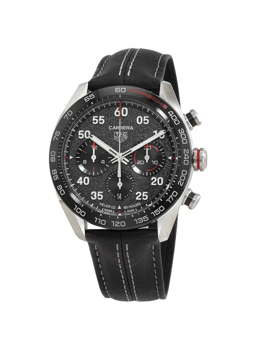 Мужские часы Tag Heuer Carrera Porsche Chronograph Automatic с серым циферблатом CBN2A1F-FC6492 — изображение 1 из 2
