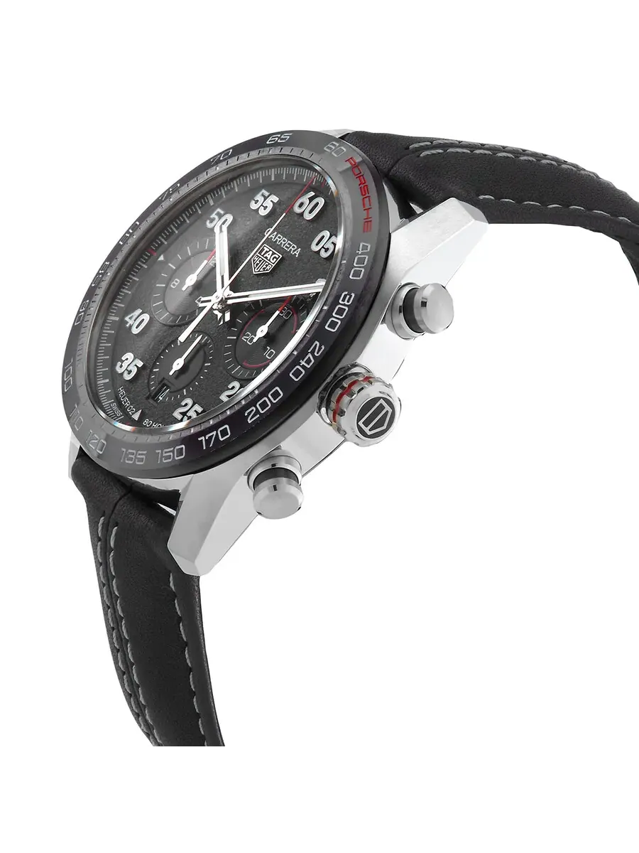 Мужские часы Tag Heuer Carrera Porsche Chronograph Automatic с серым циферблатом CBN2A1F-FC6492 — изображение 2 из 2