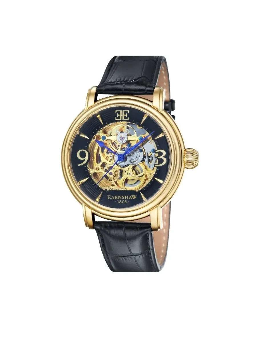 Мужские часы Thomas Earnshaw Longcase с автоматическим механизмом, черным циферблатом ES-8011-03 — изображение 1 из 5