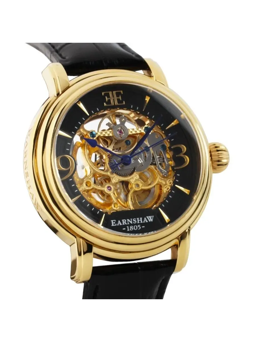 Мужские часы Thomas Earnshaw Longcase с автоматическим механизмом, черным циферблатом ES-8011-03 — изображение 2 из 5