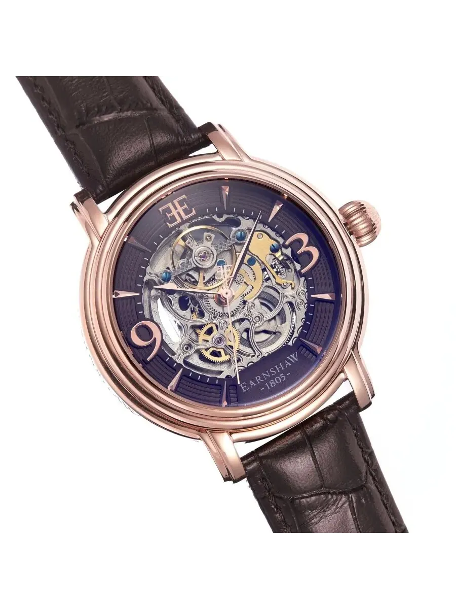 Мужские часы Thomas Earnshaw Longcase с автоматическим механизмом, коричневым циферблатом, модель — изображение 2 из 5