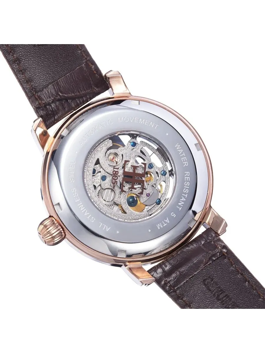 Мужские часы Thomas Earnshaw Longcase с автоматическим механизмом, коричневым циферблатом, модель — изображение 4 из 5
