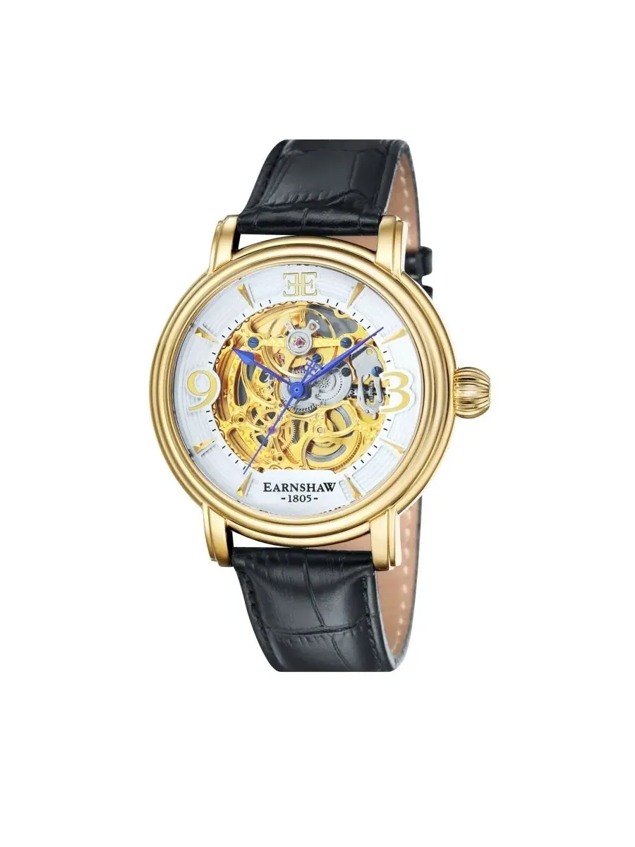 Мужские часы Thomas Earnshaw Longcase с автоматическим механизмом и белым циферблатом ES-8011-04 — изображение 1 из 5