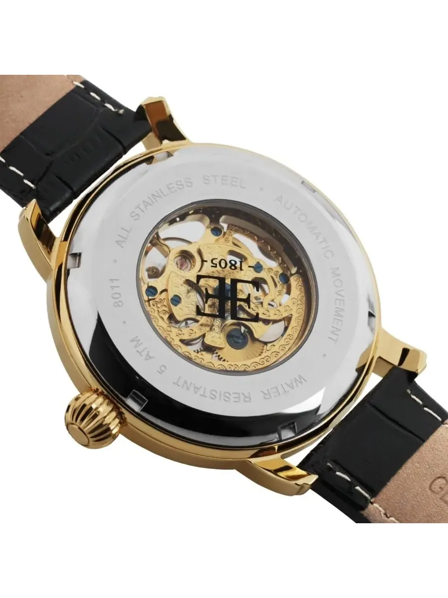 Мужские часы Thomas Earnshaw Longcase с автоматическим механизмом и белым циферблатом ES-8011-04 — изображение 4 из 5