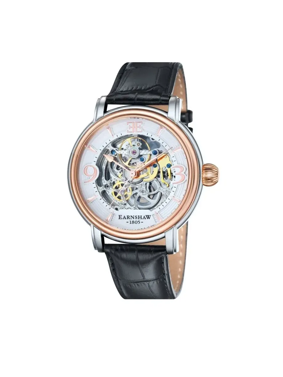 Мужские часы Thomas Earnshaw Longcase с автоматическим механизмом и белым циферблатом ES-8011-06 — изображение 1 из 5
