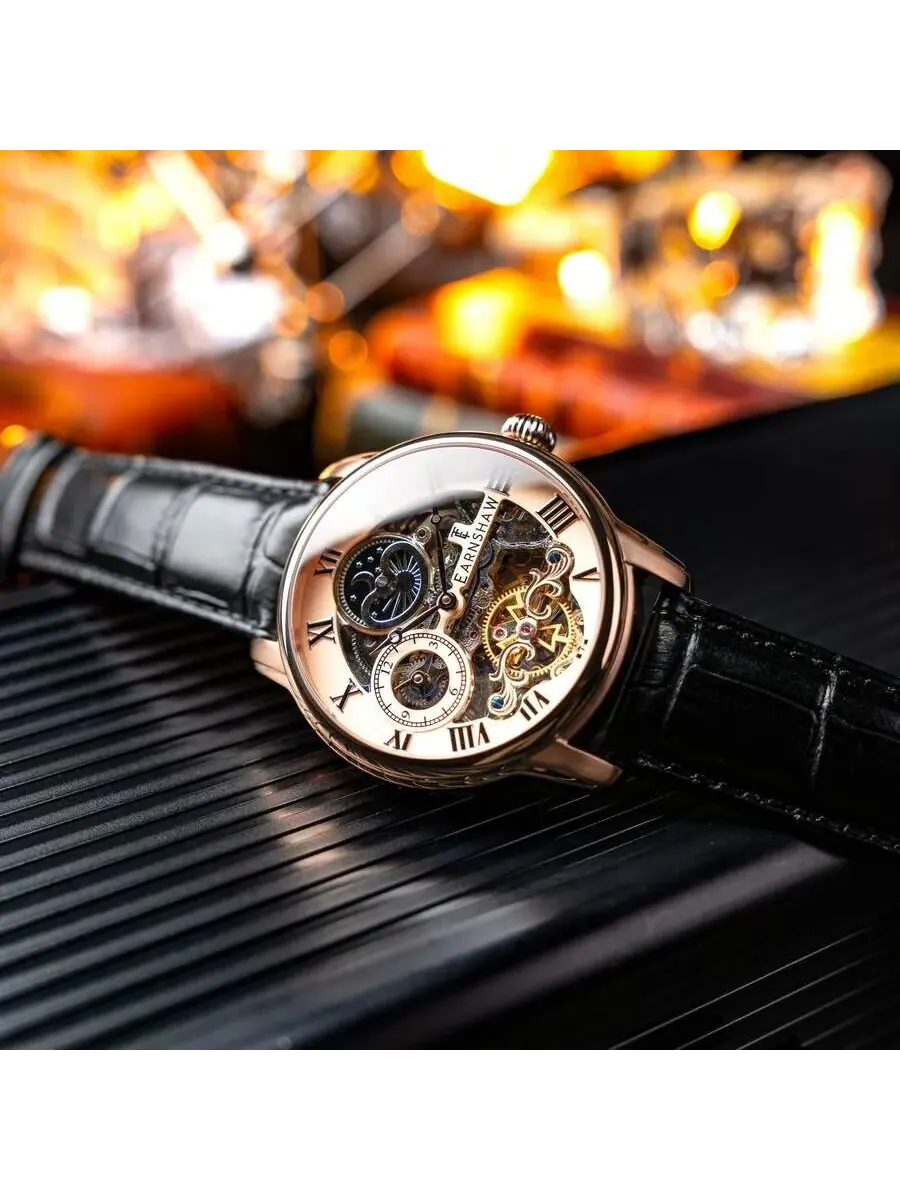 Мужские часы Thomas Earnshaw Longitude с розово-золотым циферблатом ES-8006-0E — изображение 3 из 3