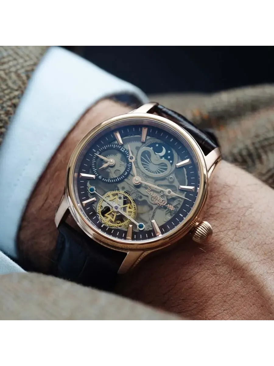 Мужские часы Thomas Earnshaw Longitude Shadow с коричневым циферблатом ES-8063-06 — изображение 2 из 3