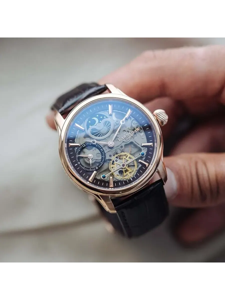 Мужские часы Thomas Earnshaw Longitude Shadow с коричневым циферблатом ES-8063-06 — изображение 3 из 3
