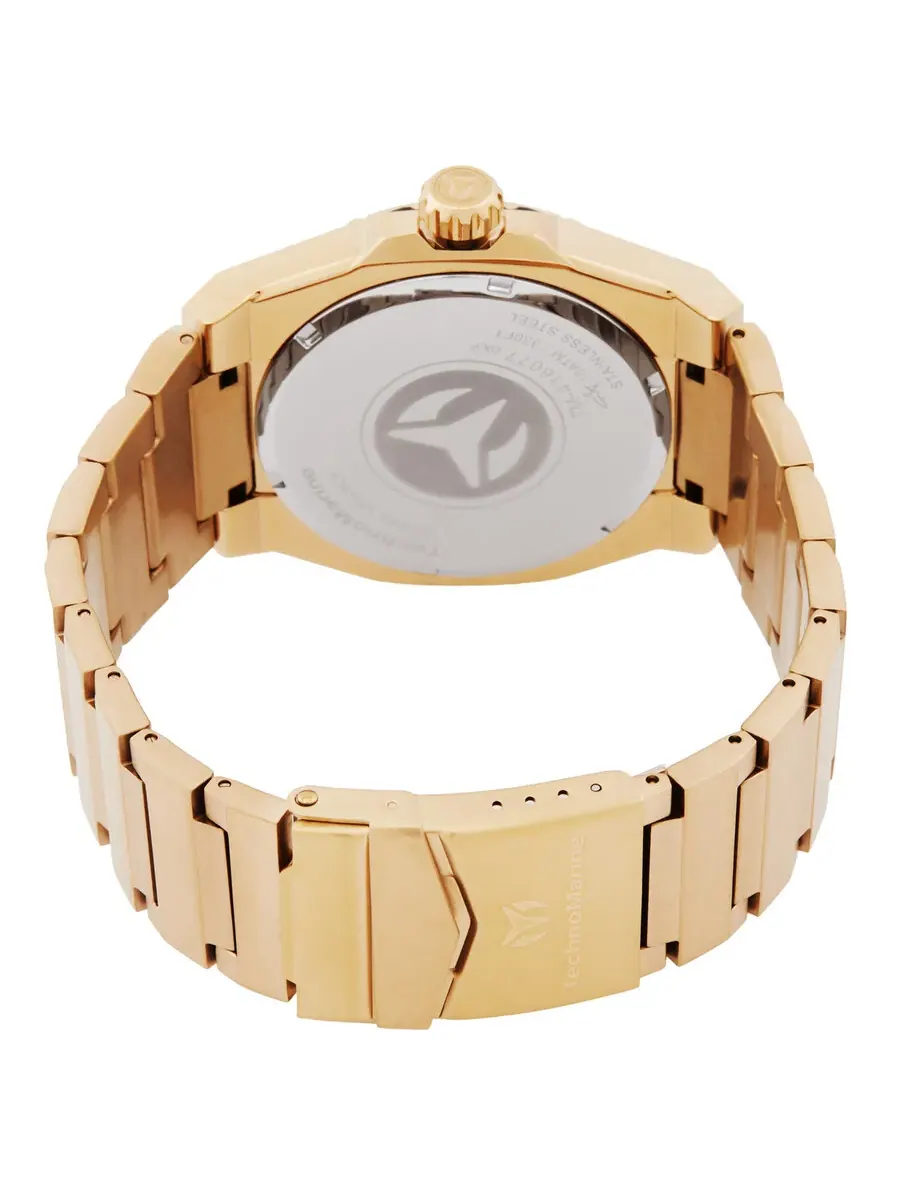 Мужские часы Technomarine Coral Quartz с серебристым циферблатом TM-416077 — изображение 3 из 3, оттенок золотистый