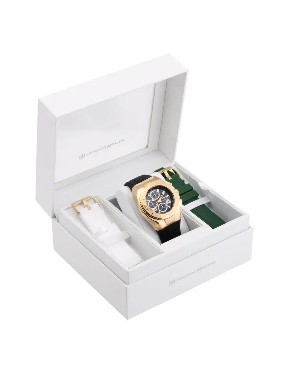 Мужские часы Technomarine Cruise с черным циферблатом TM-124030 — изображение 4 из 4, оттенок золотистый