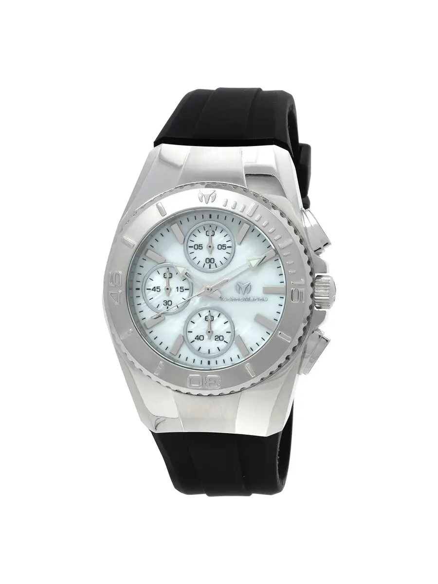 Часы Technomarine Cruise Chronograph с кварцевым механизмом, белый циферблат, унисекс TM-124032 — серебристый