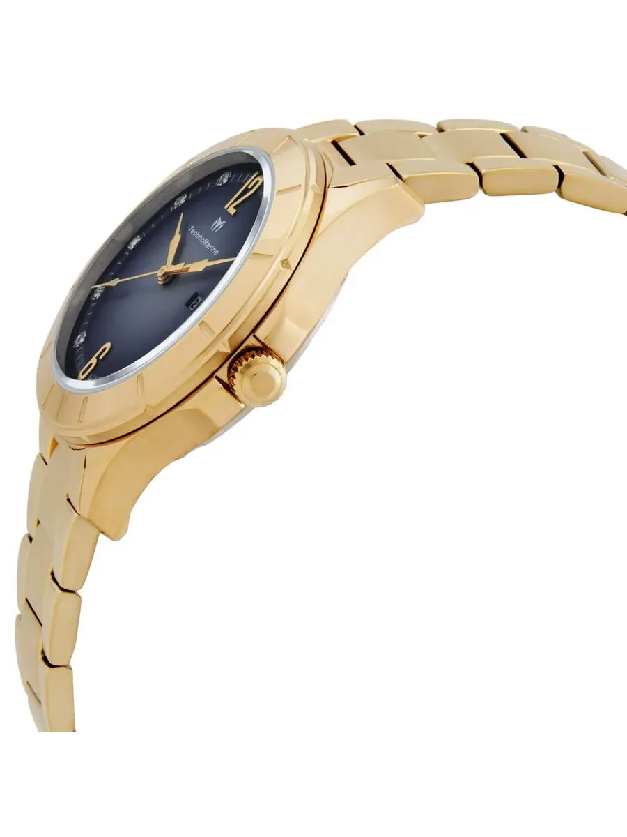 Женские часы Technomarine Luna с кварцевым кристаллом TM-826003 — изображение 2 из 3, оттенок золотистый