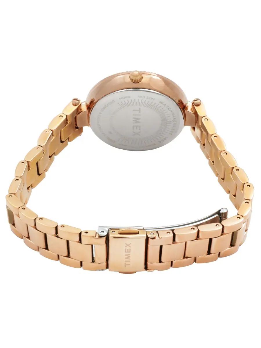 Женские часы Timex Adorn с кварцевым механизмом и розовым циферблатом TW2V24300VQ — изображение 3 из 3