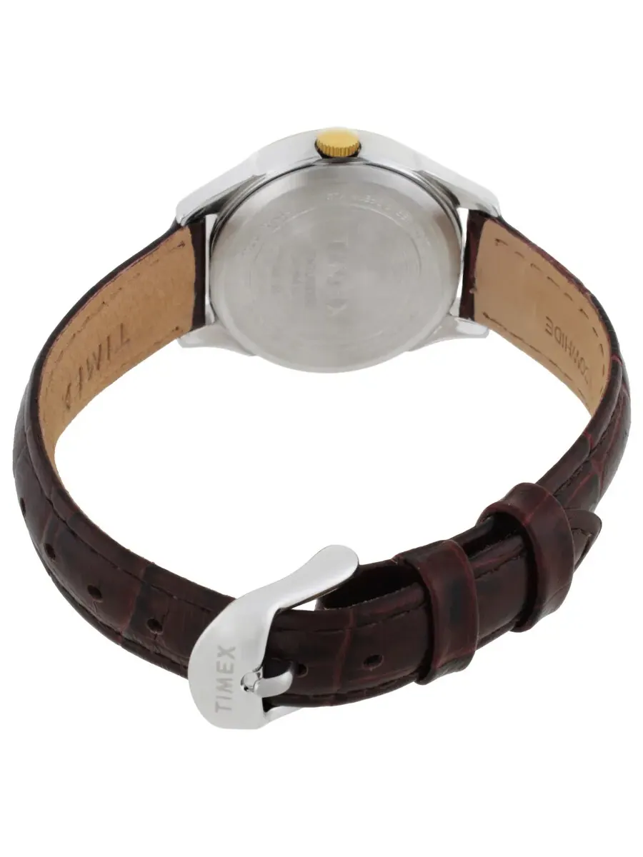 Женские часы Timex Briarwood с кварцевым механизмом, серебристым циферблатом TW2U68100 — изображение 3 из 3