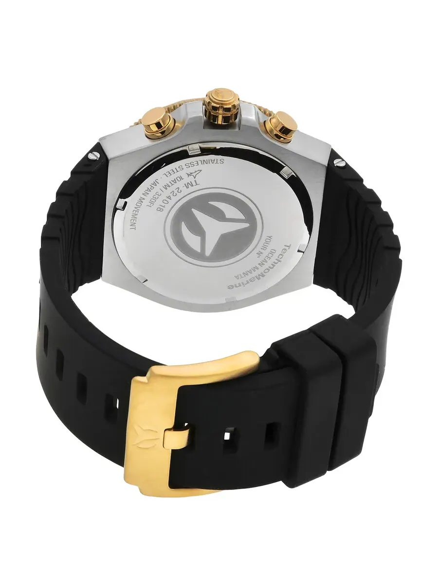 Мужские кварцевые часы Technomarine Manta Chronograph GMT TM-224018 — изображение 3 из 3, оттенок золотистый