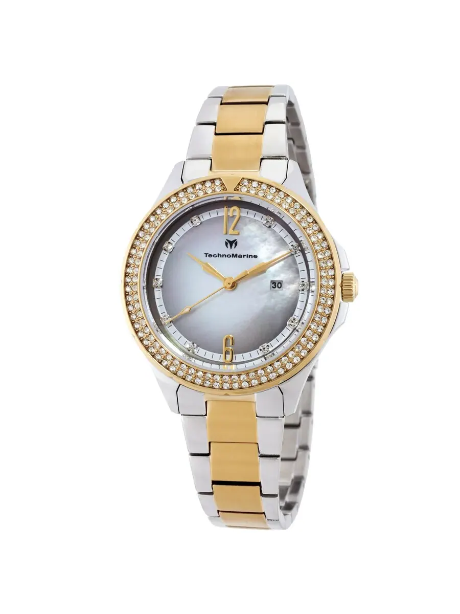 Женские часы Technomarine Luna с кварцевым кристаллом TM-826011 — изображение 1 из 3, оттенок золотистый