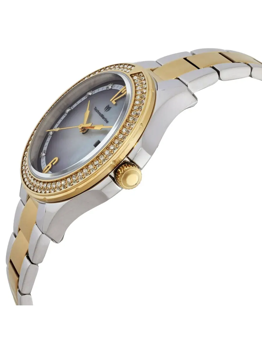 Женские часы Technomarine Luna с кварцевым кристаллом TM-826011 — изображение 2 из 3, оттенок золотистый