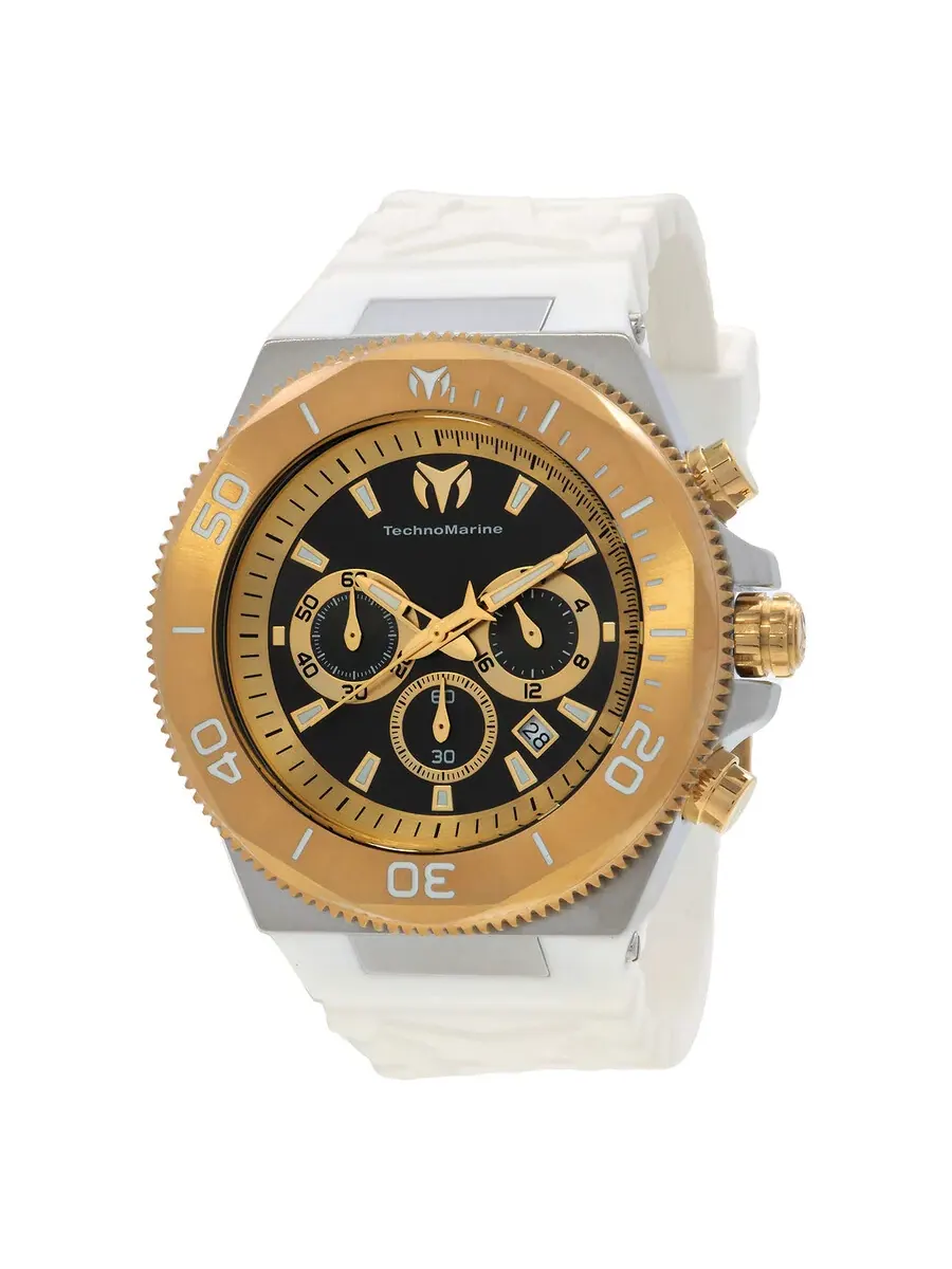 Мужские часы Technomarine Manta Chronograph GMT Quartz TM-224019 — изображение 1 из 3, оттенок золотистый