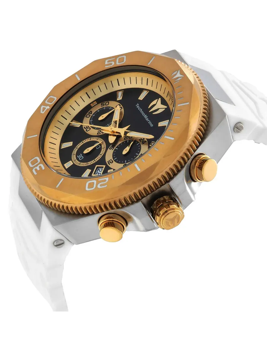 Мужские часы Technomarine Manta Chronograph GMT Quartz TM-224019 — изображение 2 из 3, оттенок золотистый
