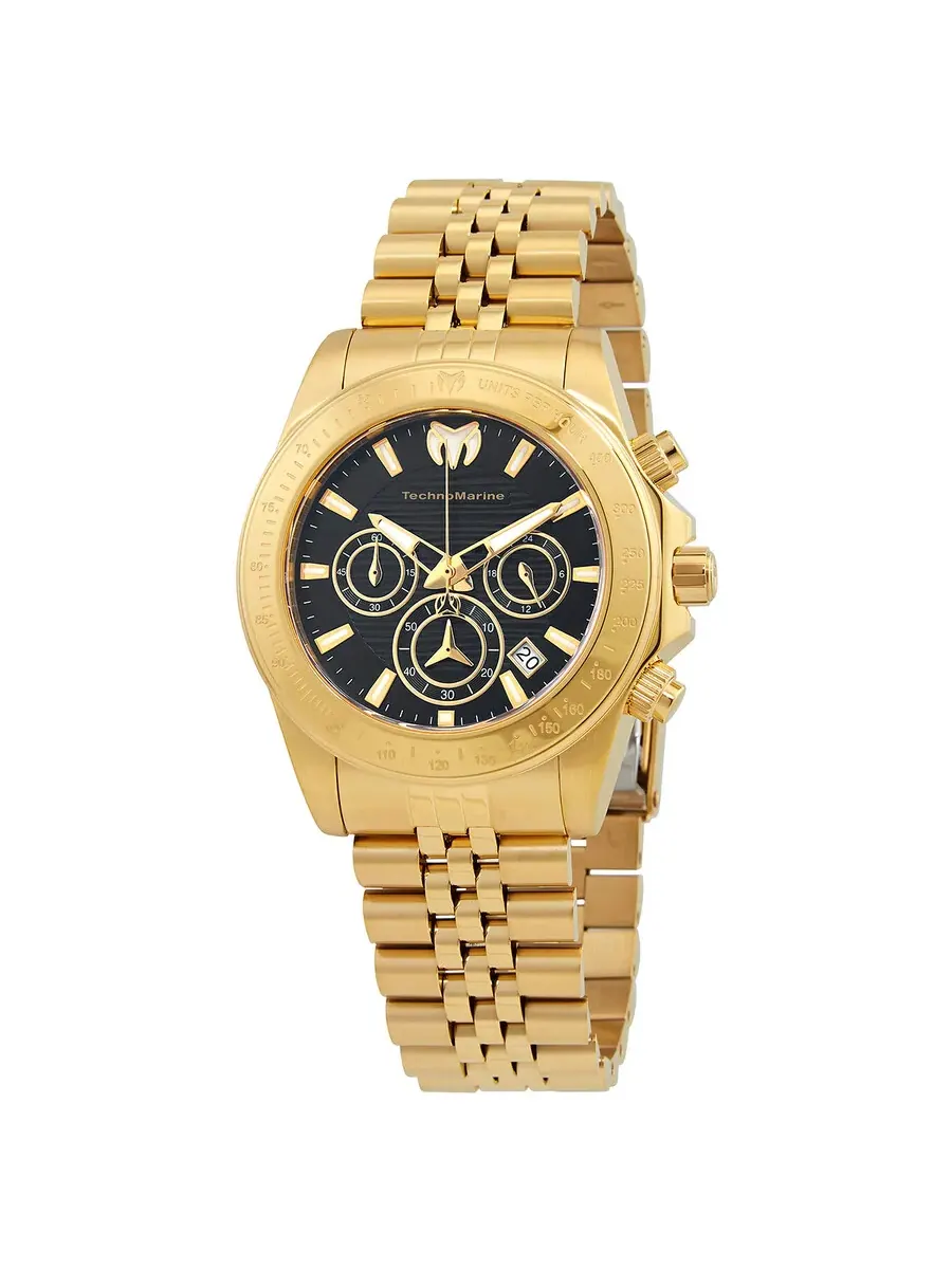 Мужские часы Technomarine Manta Chronograph Quartz с черным циферблатом TM-219023 — изображение 1 из 3