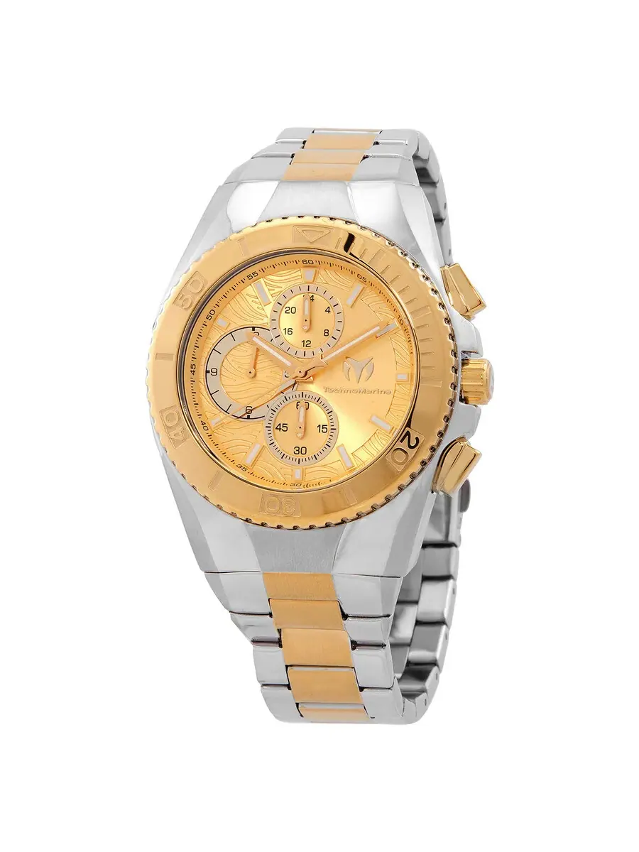 Мужские часы TechnoMarine Manta Chronograph Quartz с золотым циферблатом TM-224024 — изображение 1 из 3, оттенок золотистый