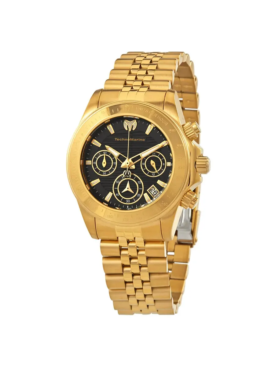 Женские часы Technomarine Manta Ray Chronograph Quartz с черным циферблатом TM-219030 — изображение 1 из 3