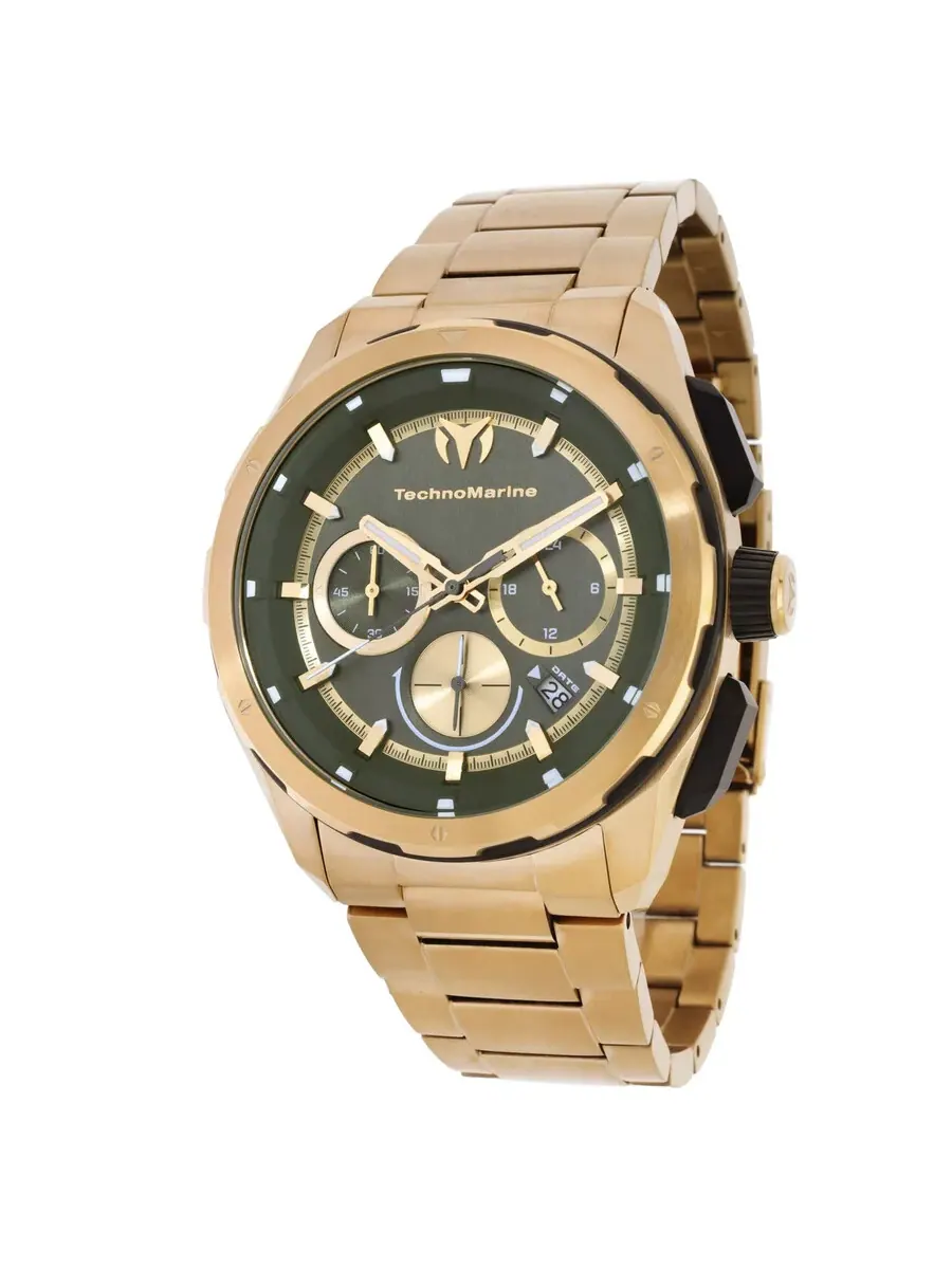 Мужские часы Technomarine OCEAN Chronograph GMT Quartz TM-318095 — изображение 1 из 3, оттенок золотистый