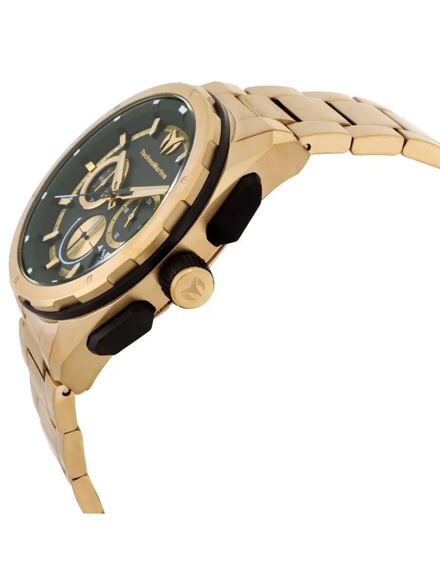 Мужские часы Technomarine OCEAN Chronograph GMT Quartz TM-318095 — изображение 2 из 3, оттенок золотистый