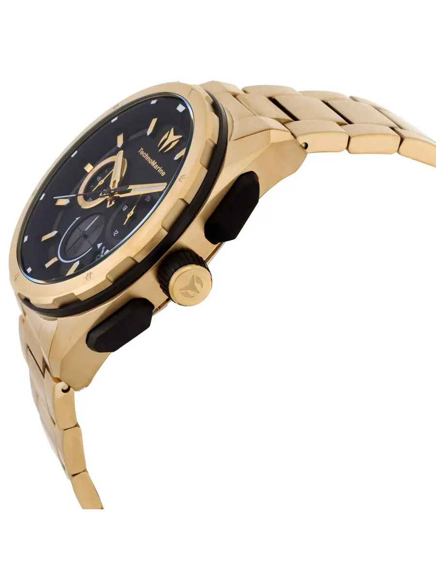 Мужские кварцевые часы Technomarine Ocean Chronograph GMT с черным циферблатом TM-318097 — изображение 2 из 3