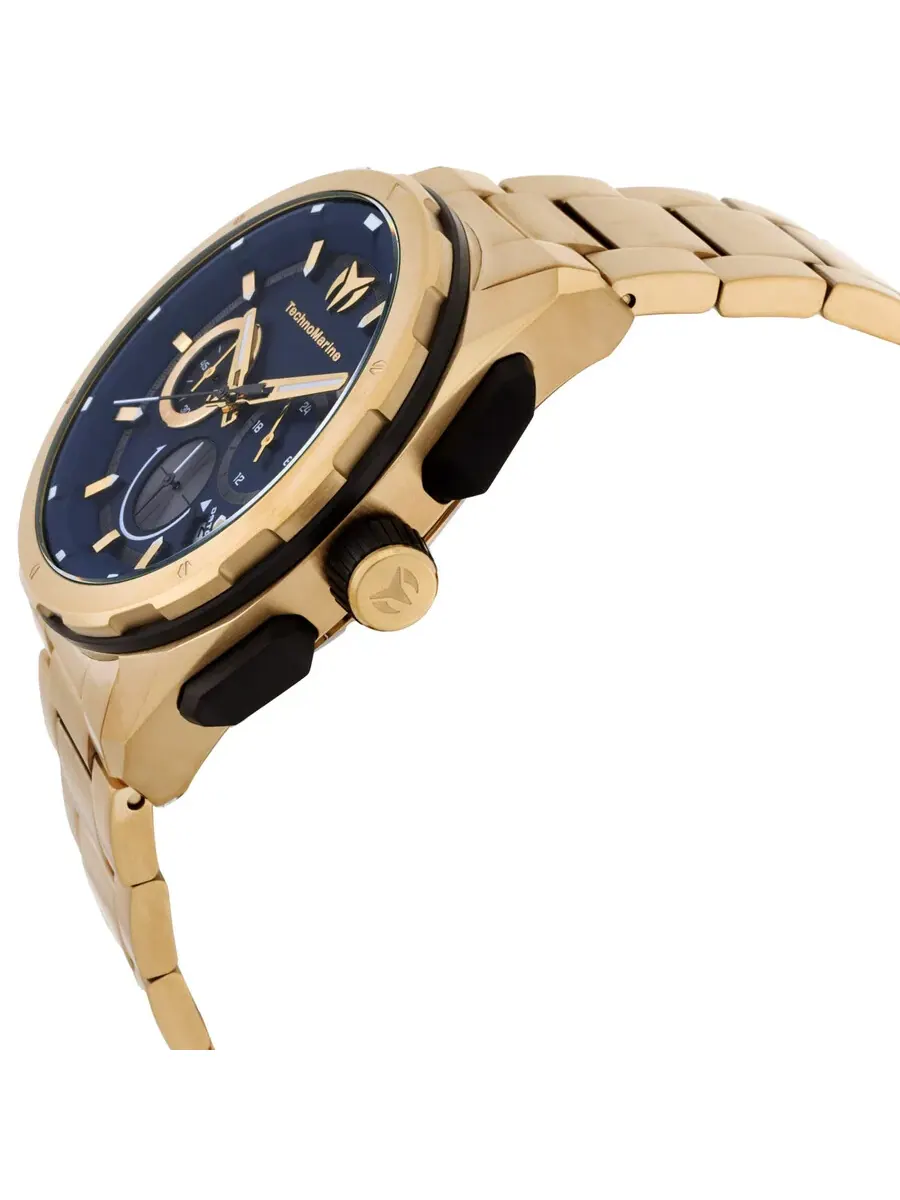 Мужские кварцевые часы Technomarine OCEAN Chronograph GMT TM-318096 — изображение 2 из 3, оттенок золотистый