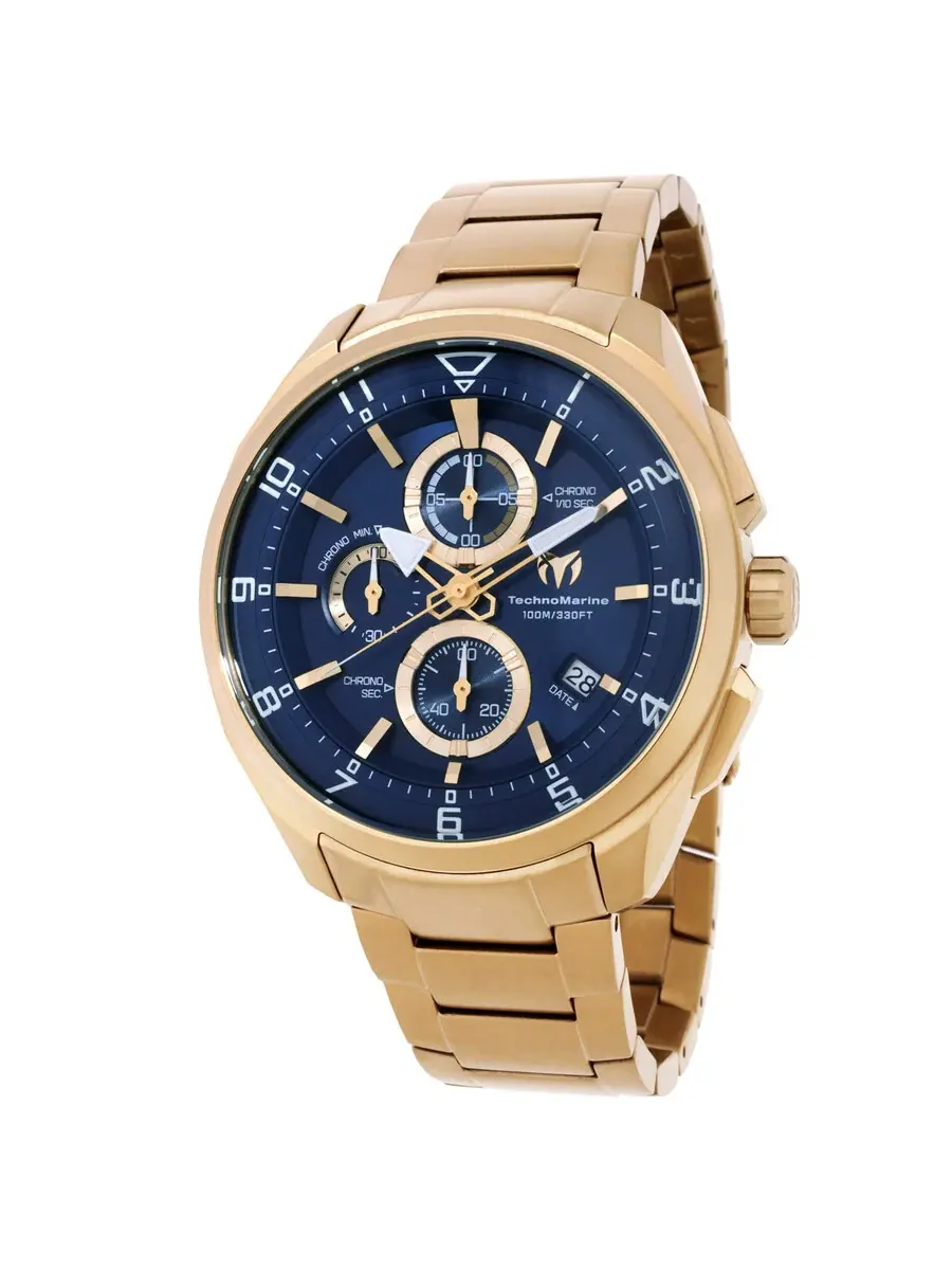 Мужские часы Technomarine Ocean Chronograph Quartz TM-318119 — изображение 1 из 3, оттенок золотистый