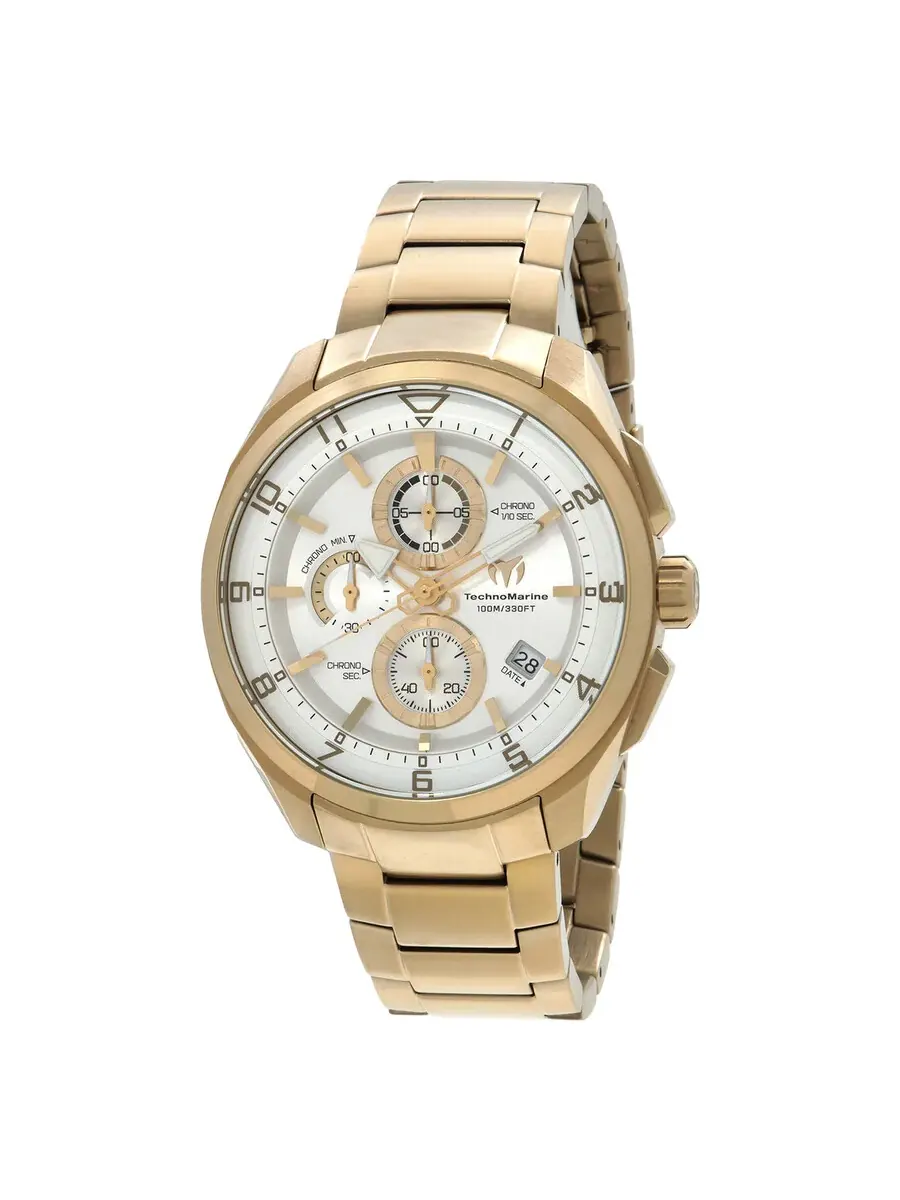 Мужские часы Technomarine Ocean Chronograph Quartz с серебристым циферблатом TM-318118 — изображение 1 из 3